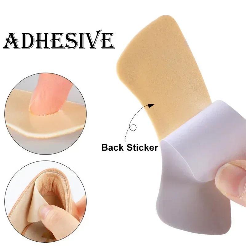 12Pcs Self-Adhesive Heel Cushion Pads for Pain Relief Anti Wear Foot Care Protector Gel Insoles Patch Cracked Heel Support
