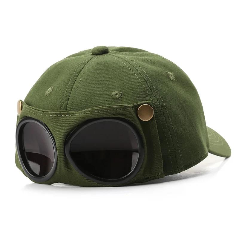 Aviator Hat Tide Korean Version Personality Glasses Cap Men's Sunglasses Sunshade Spring And Summer Versatile Tide Baseball Cap