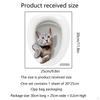 Cartoon Toilet Seat Cover Stickers, Cat Cute Cat, A