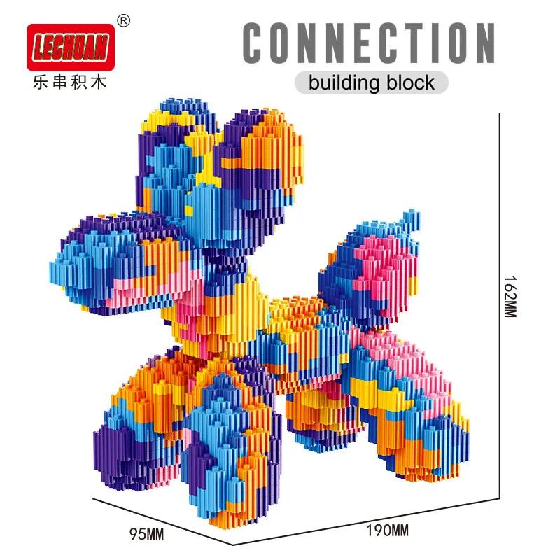 TOYLINX Home Decor Micro Building Blocks Balloon Dog DIY Model Assembly Toy Colorful Interlocking ABS Children's Toys