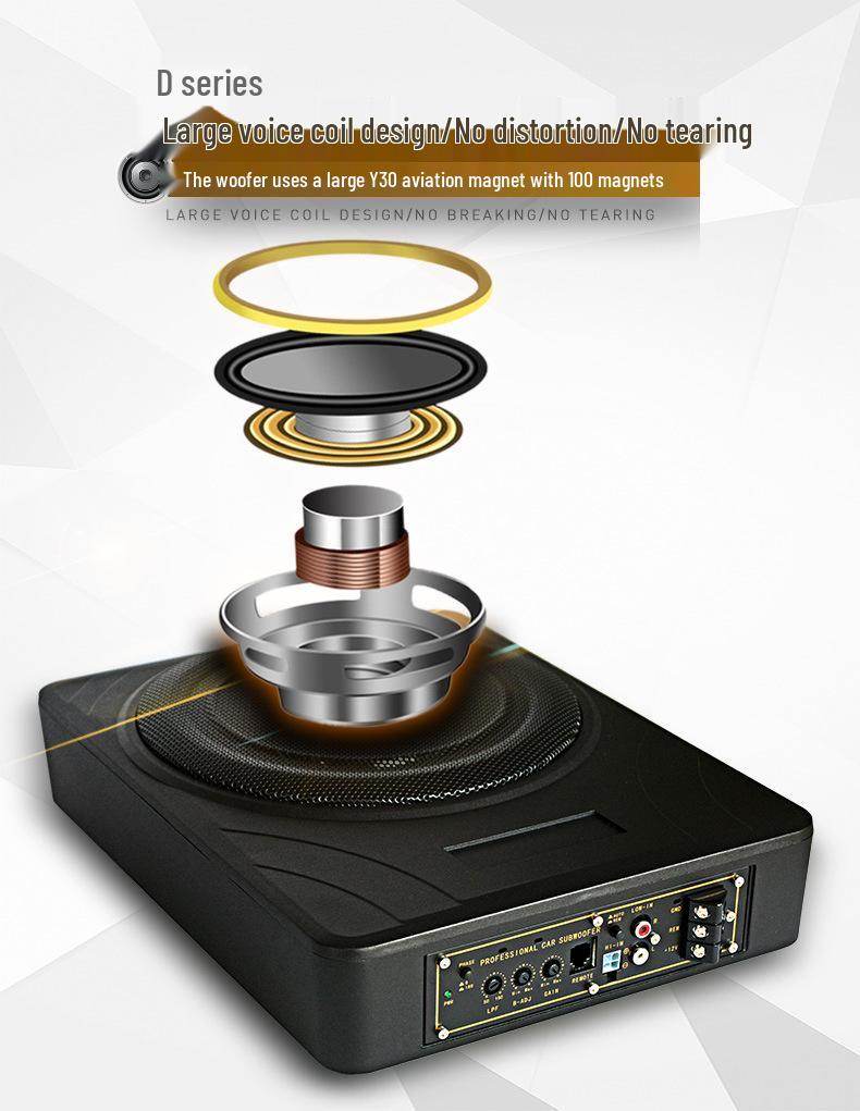 10" Ultra-thin Active Subwoofer for SEAT Cars