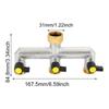 3 Way Brass Tap Splitter 3/4 Inch Garden Tap Splitter Tap Splitter 3 Way Hose Connector Hose Tap Splitter for Garden