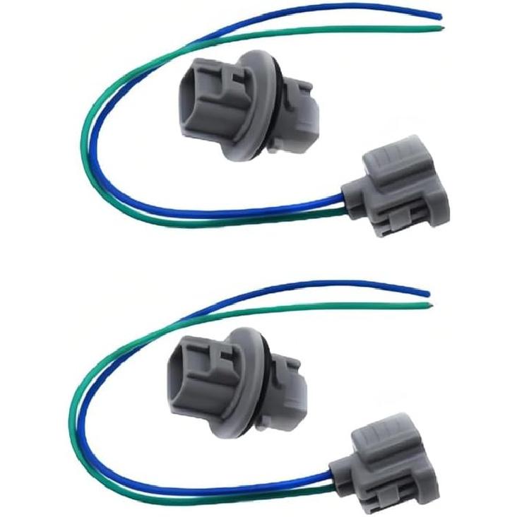 90075-60028 2 Set Turn Signal Socket and Pigtail Connector, Trun Signal Light Socket with 2 Wire Pigtail Fits for Toyota 4Runner 2003-2005,