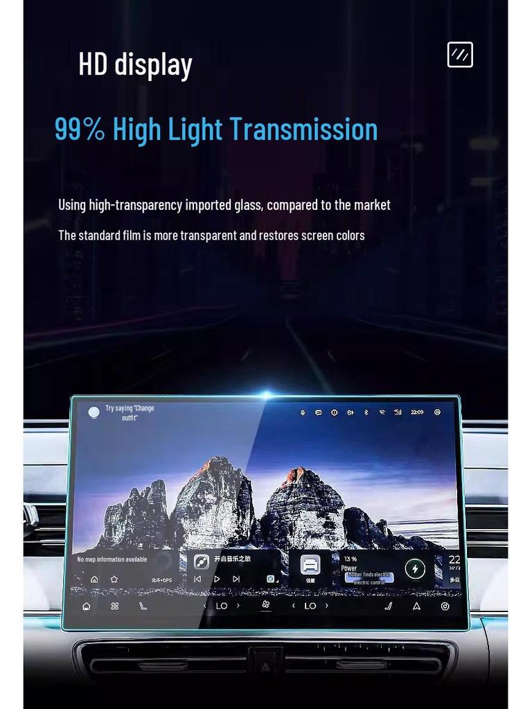 Chery Fengyun A8L Center Console Navigation Screen Protector
