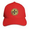 Greek Orthodox Cross Gold Paint Black Trim ICXC NIKA Baseball Cap Sun Cap Streetwear Luxury Unisex Cap Baseball Unisex Womens