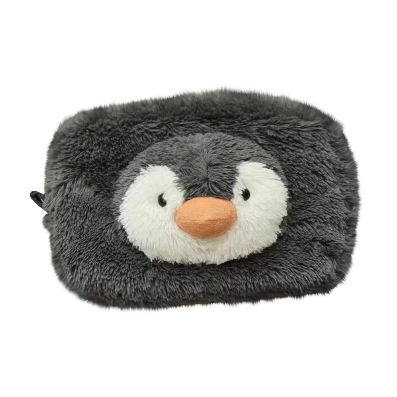 

Милый плюшевый пенал, студенческий пенал, подарок к школе, подарок-сюрприз для детей One Size чёрный