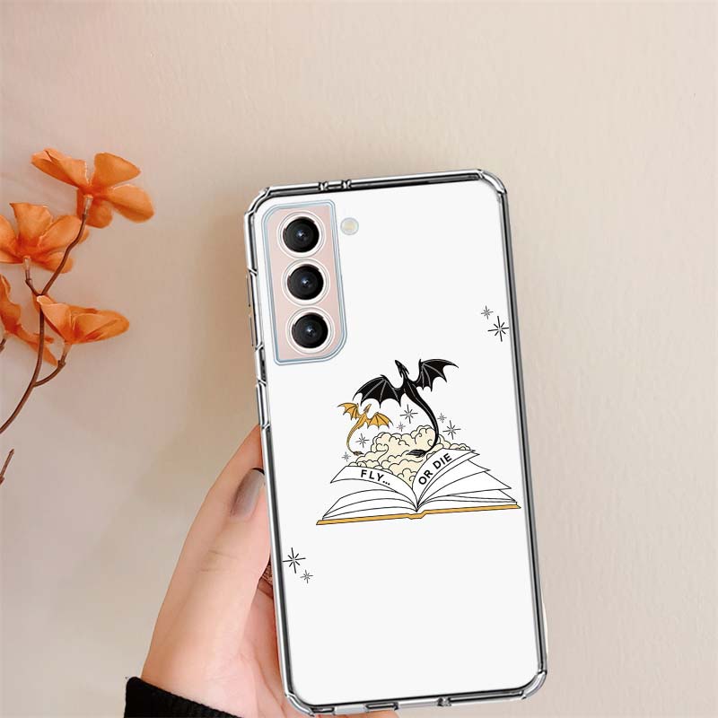 F-Fourth W-Wing Dragon Phone Case For Samsung S24 FE Galaxy S22 S25 Ultra S25 Edge S21 S23 FE S20 S10 Plus Cover Shell Coque Cle