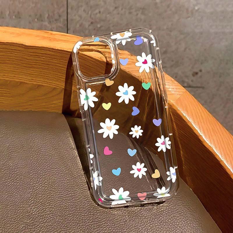 Color Love White Flower for Apple 15Plus Mobile Phone Case iPhone12promax Trend 14/13/11 Set