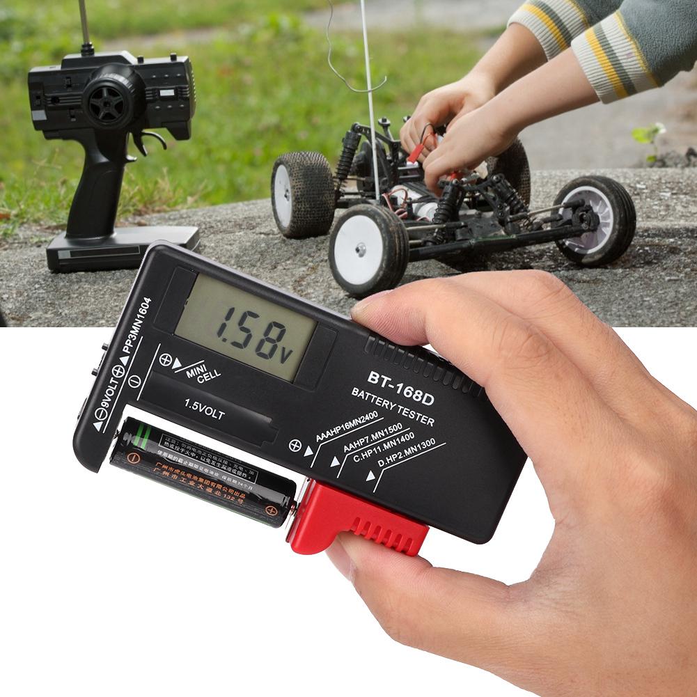 Portable Digital 1.5V 9V Battery Tester Measuring Diagnostic Checker Analyzer