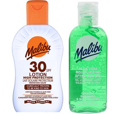 Malibu Waterproof Balm SPF30 100ml + Aloe After Sun 100ml
