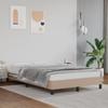 346897 vidaXL Bed Frame Cappuccino 120x200 Cm Faux Leather