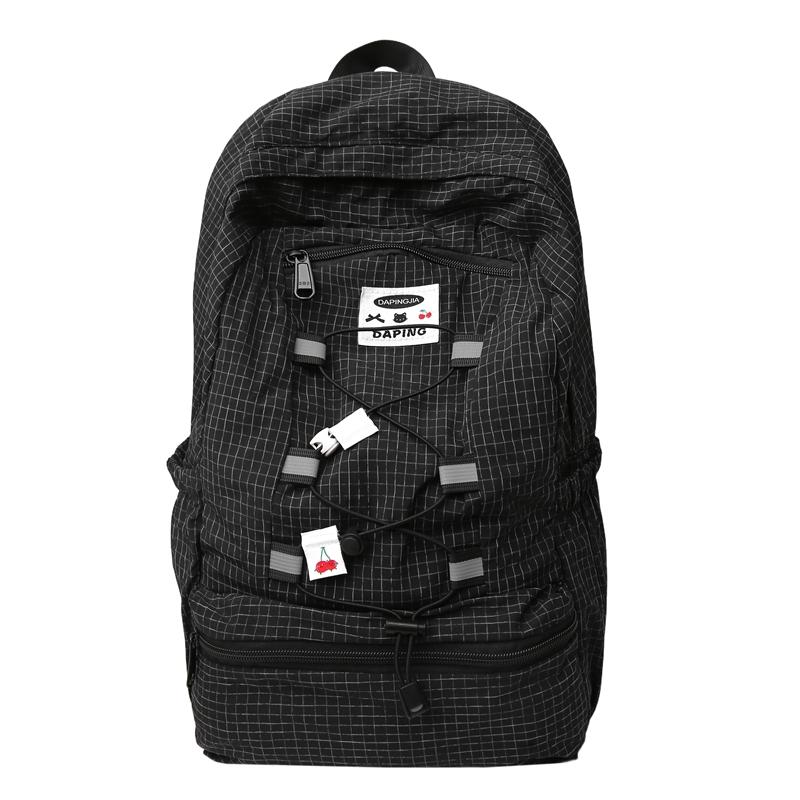 

Backpack Large Capacity Student Schoolbag Women s Outdoor Lightweight Backpack чёрный