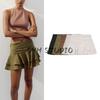 Fall New Women's Clothing French Style Design Mid Waist Laminated Decoration Girly Style Casual Culottes 4764500