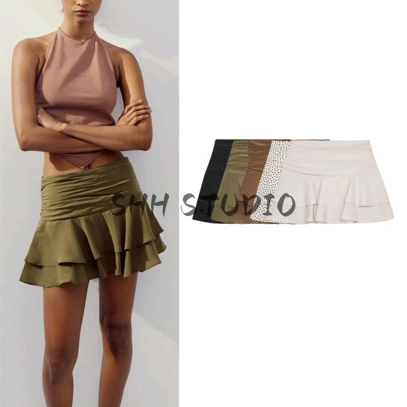 Fall New Women's Clothing French Style Design Mid Waist Laminated Decoration Girly Style Casual Culottes 4764500