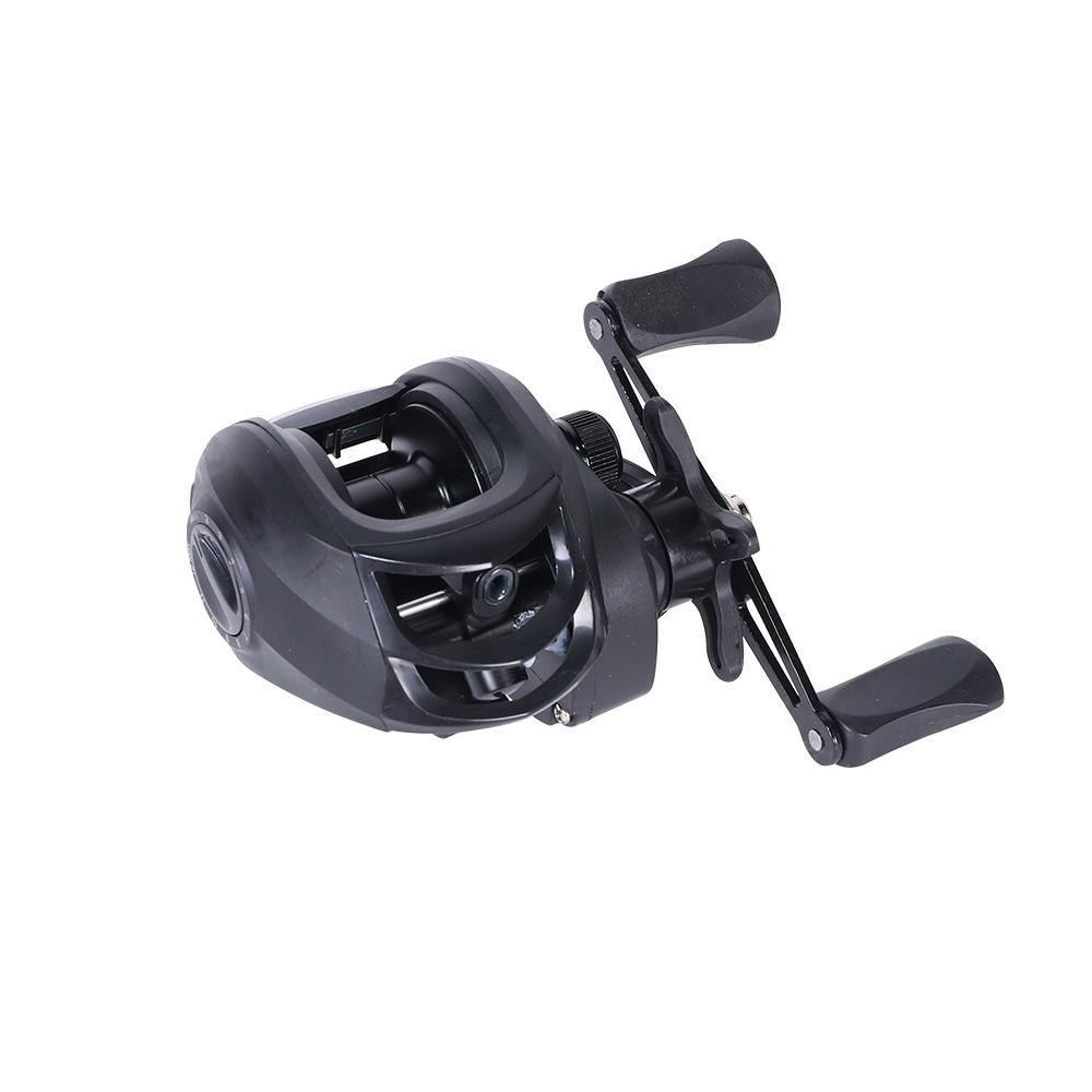 

Колесо для приманки из черного и красного металла: Леска с защитой от взрыва для дальних забросов, идеальна для ловли рыбы с конским ртом и является надежным рыболовным снаряжением.