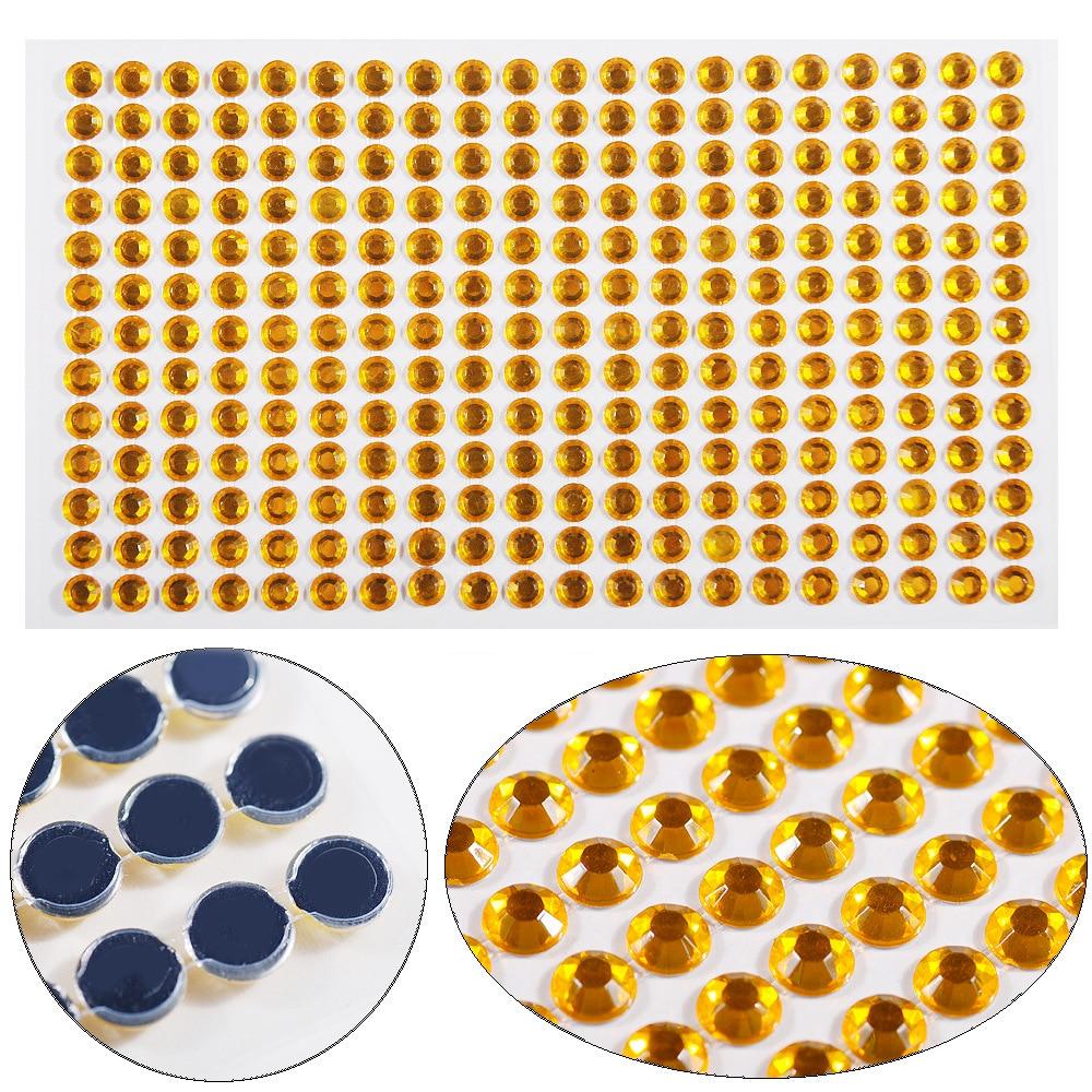 3-6mm Electric syllable face stickers eyebrows face stickers diamond nail art pearl stickers masquerade face decoration diamonds