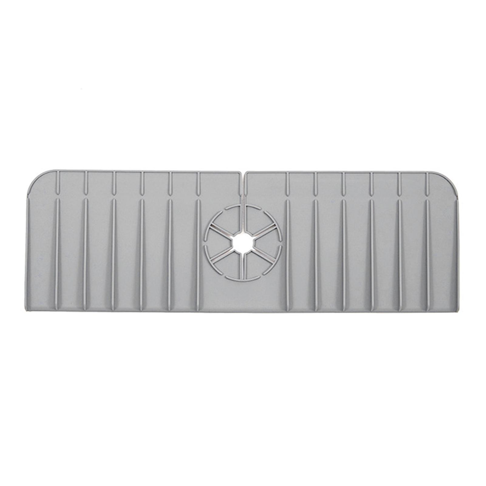 

Kitchen Silicone Faucet Sink Mat Splash Guard Dry Countertop Protector for Bathroom Kitchen Gadgets for Around Faucet Handle светло-серый