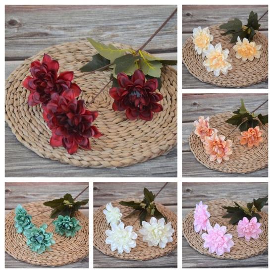 Simulation Flower Great Realistic Looking Charming Artificial Flower Highly Simulated 3 Large Blooms Simulation Bouquet Simulation Flower