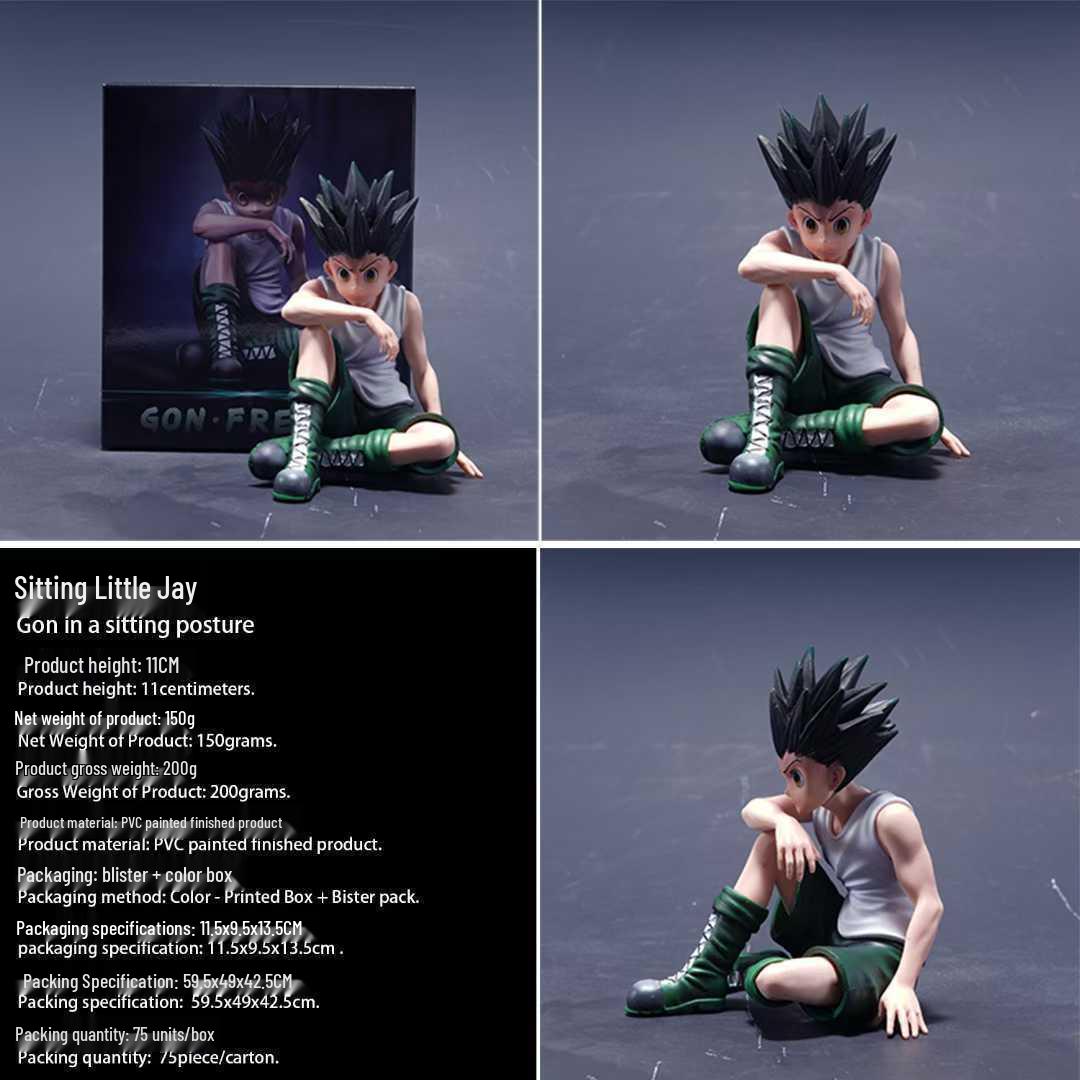 Фигурка Киллуа и Гона в сидячей позе - Настольное украшение