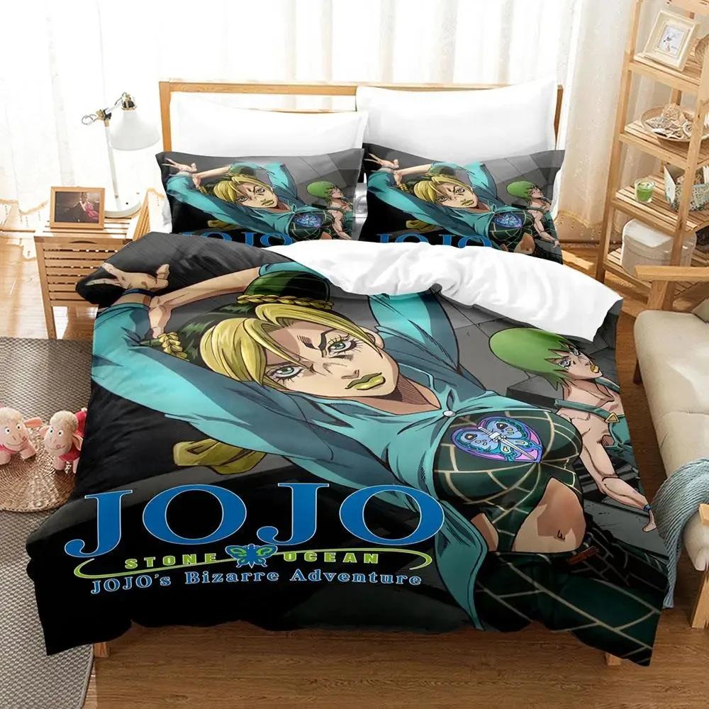 

Jojo Bizarre Adventure 3D Printed Anime Duvet Cover Queen King Size For Boys Bedroom Duvet Cover Bed Set Quilt Cover EU single(135x200cm)