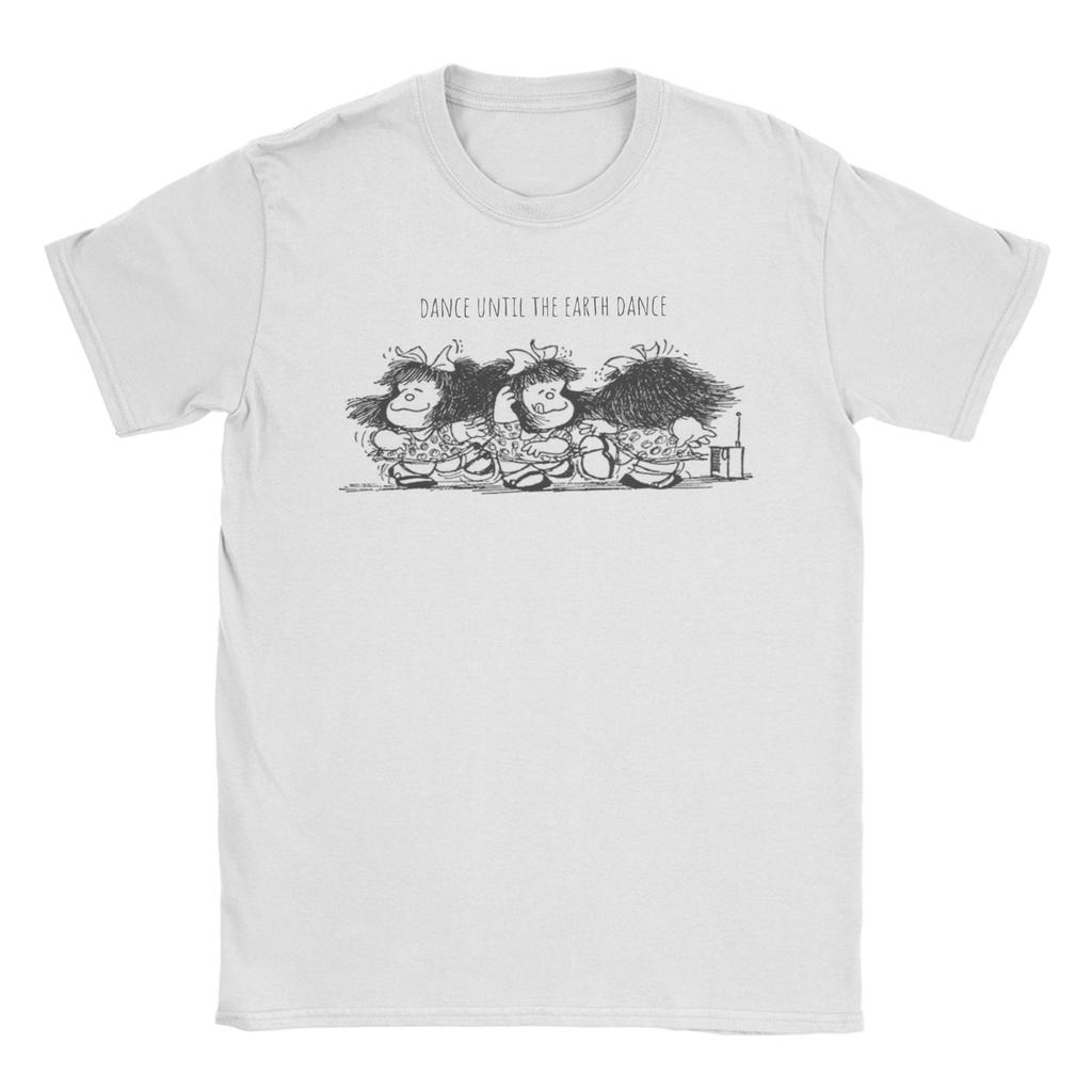Mafalda Unisex Unisex T Shirts Quino Argentina Cartoon Hipster Tees Short Sleeve Crewneck Tshirts 100 Cotton Graphic Clothes