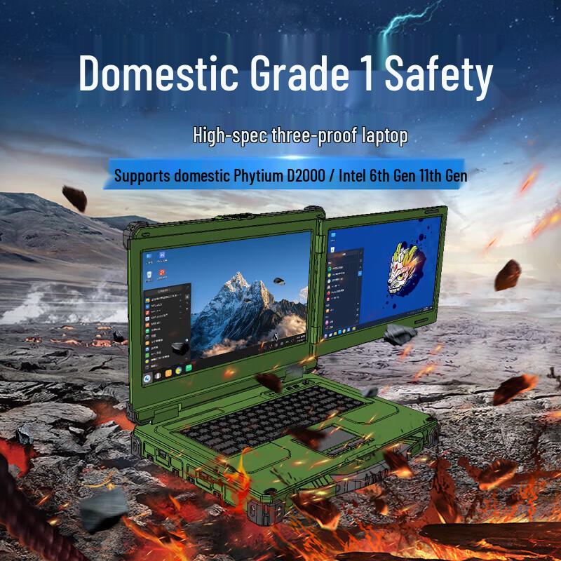 CENAVA CXD156 Rugged Dual-Screen Workstation Laptop (CN Version)