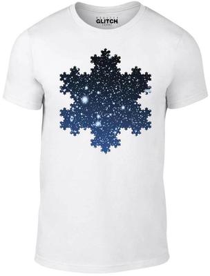 Koch Snowflake Mens T-Shirt - Funny T Shirt Physics Fractals Mathematics Science