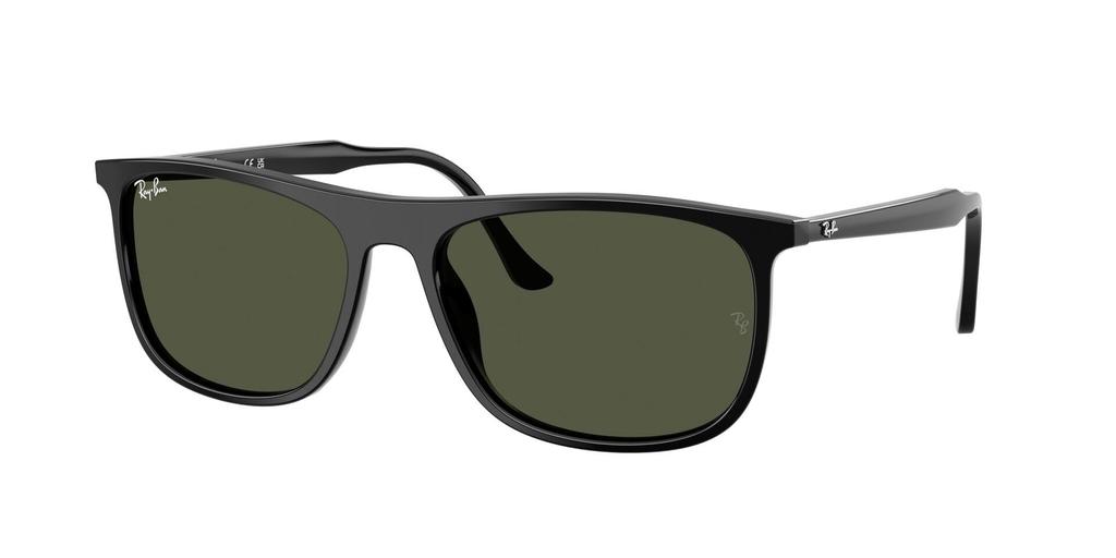 Sunglasses 0RB2216F BLACK GREEN Asian Fit Polarized [Ray-Ban] 901/3158