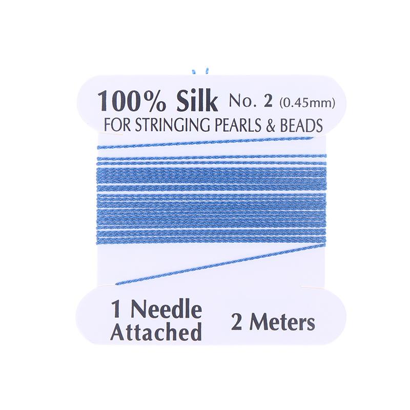 

2# 0.45мм 10шт/пакет Ручной работы 100% Натуральный шелковый шнур Веревка с бисерной шелковой нитью Игольный конец Шелк для изготовления DIY ювелирных изделий