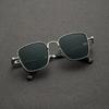 Personality Metal Steampunk Sunglasses Men High End Handsome Driving  Sunglasses Trend Square Frame Anti UV Sunglasses
