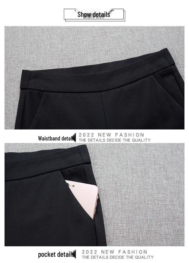 Women's High Waist Slimming Split Flare Pants - Spring/Summer 2026 Casual Cropped Style