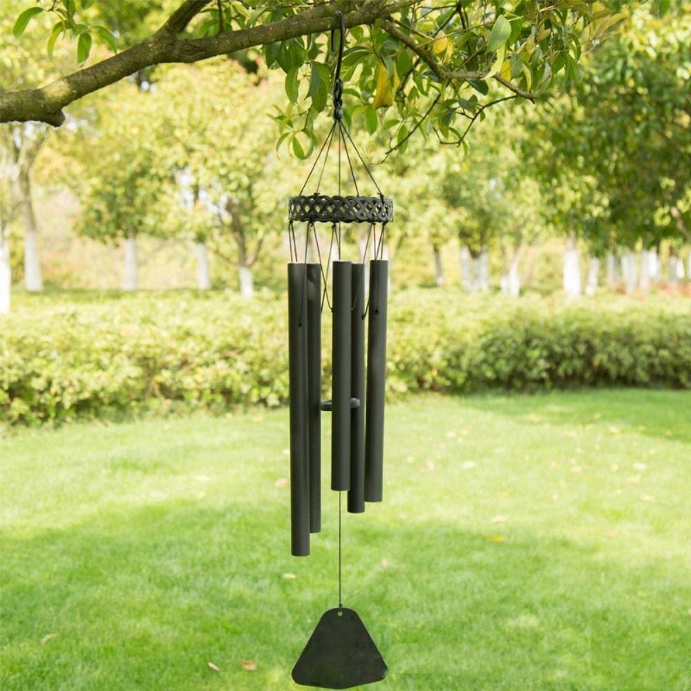 Retro Aluminum Tube Wind Bell Metal Blessing Bell Garden Decor Wind Chimes  Outdoor