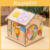 Spielzeughaus aus Holz für Kinder mit Lernspielen und multifunktionalem Puzzle