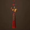 Chinese Knot Car Pendant Natural Gourd Five Emperors Coin Rearview Mirror Pendant Fringe Copper Coin Gourd Auspicious Car Decoration