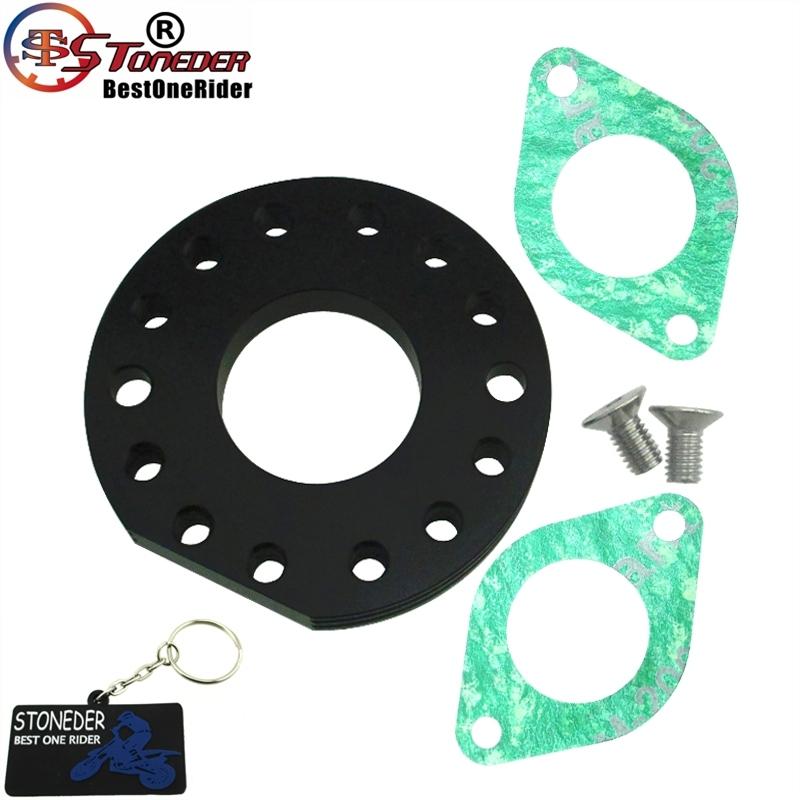 STONEDER Carburetor Inlet Manifold Adjuster Spinner Plate Adaptor For Zongshen ZS190 Daytona Anima 190cc 212cc Engines