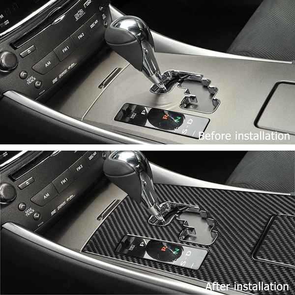 Soft Carbon Fiber Gear Shift Panel for 06-12 Lexus IS250/IS300 LHD
