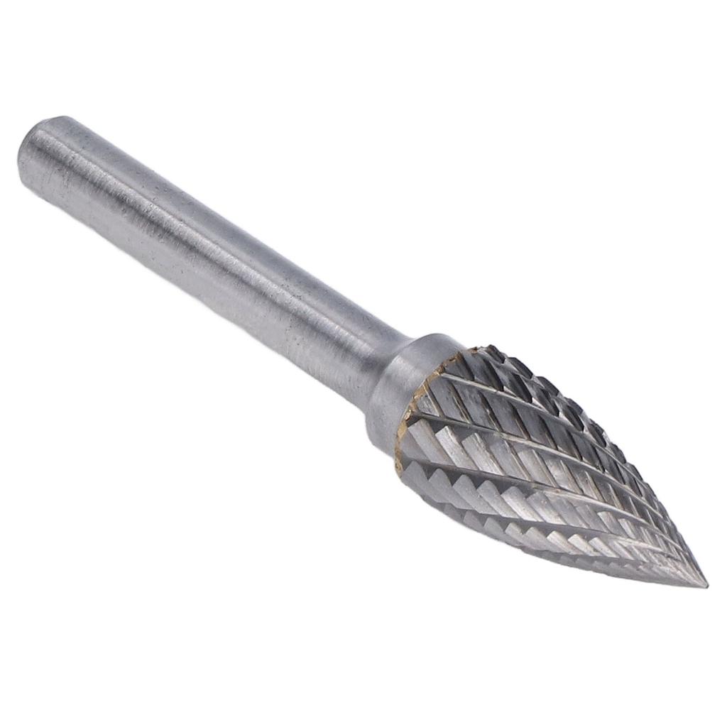 Rotary File Burr 2 Cut Spitzbogenform Stabschleifer Bohrer 6 mm Schaft YG8 Hartmetall GX1225