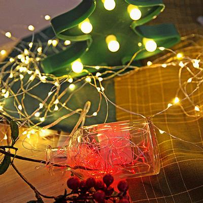 Pleasure Holiday 1m 2m 3m 5m 10m LED Copper Wire Starry String Lights DIY Home Party Decoration