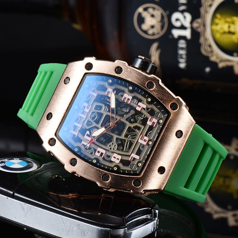 Barrel-Shaped Unisex Quartz Watch with Hollow Non-Mechanical Pointer and Single Calendar