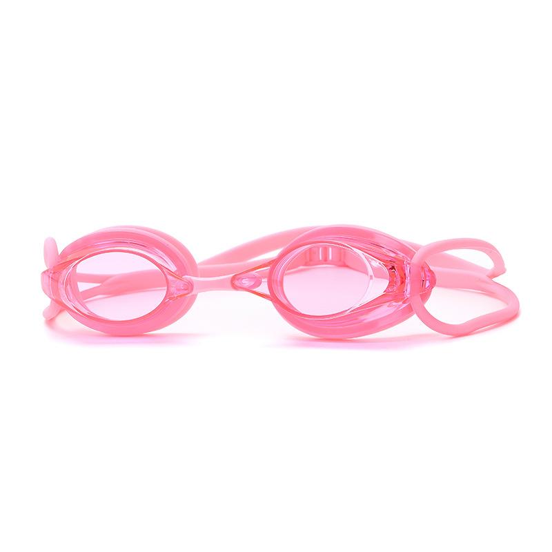 Schwimmbrille für Erwachsene für Damen und Herren, Antibeschlag-Silikonbrille, wasserdichte Schwimmausrüstung, Flache Schwimmbrille