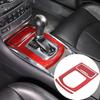 Red Carbon Fiber Console Gear Shift Panel Cover Trim For Infiniti G37 2007-2013