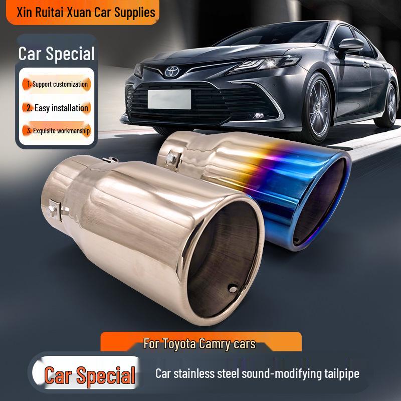 Exhaust Tailpipe Add-On for Toyota Crown (07-17), Prado, Camry (10-18), and Reiz Models