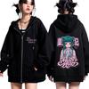 Anime The Apothecary Diaries Print Zip Up Hoodie Men Women Fashion Sweatshirts Loose Casual Oversized High Quality Zipper Jacket