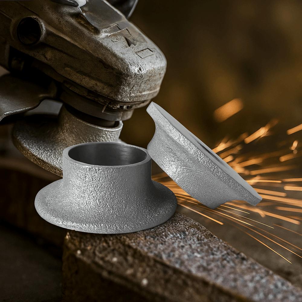 French Edge Emery Grinding Wheel Arbor Hole Demi-bullnose Edge Wheel  Granite Trimming