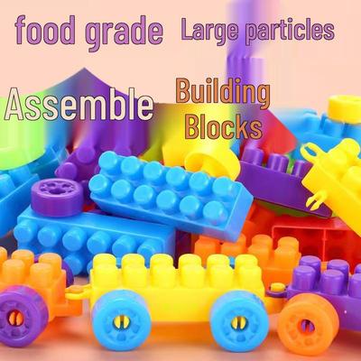 Briques de construction à grosses pièces pour l'éducation précoce des enfants (3-6 ans)