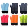 Thick Silicone Oven Mitts Heat Resistant Microwave Gloves Non Slip Kitchen BBQ Glove