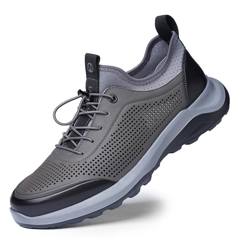 

Голова старика воловья кожа новая обувь мужская универсальная спортивная обувь модная повседневная кожаная обувь мужская обувь весна и осень N22331 44 серый