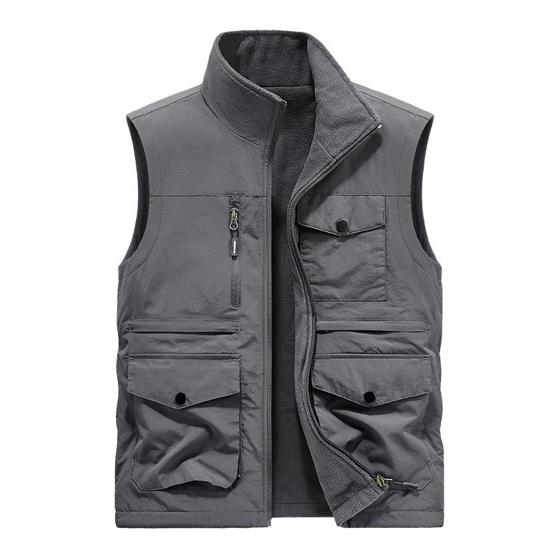 Autumn and Winter Men's Vest Outdoor Casual Vest Tooling Vest Vest Jacket