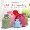1 Stück Jute Geschenkverpackungsbeutel Aufbewahrungsbeutel Buntes Leinen Jute 7x9/10x14/13x18cm Kordelzugbeutel