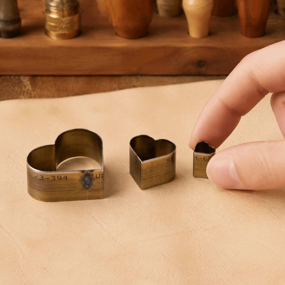 3pcs Heart Shaped Leather Cutting Die Tool Steel Leather Craft Cutter Earring Jewelry Making
